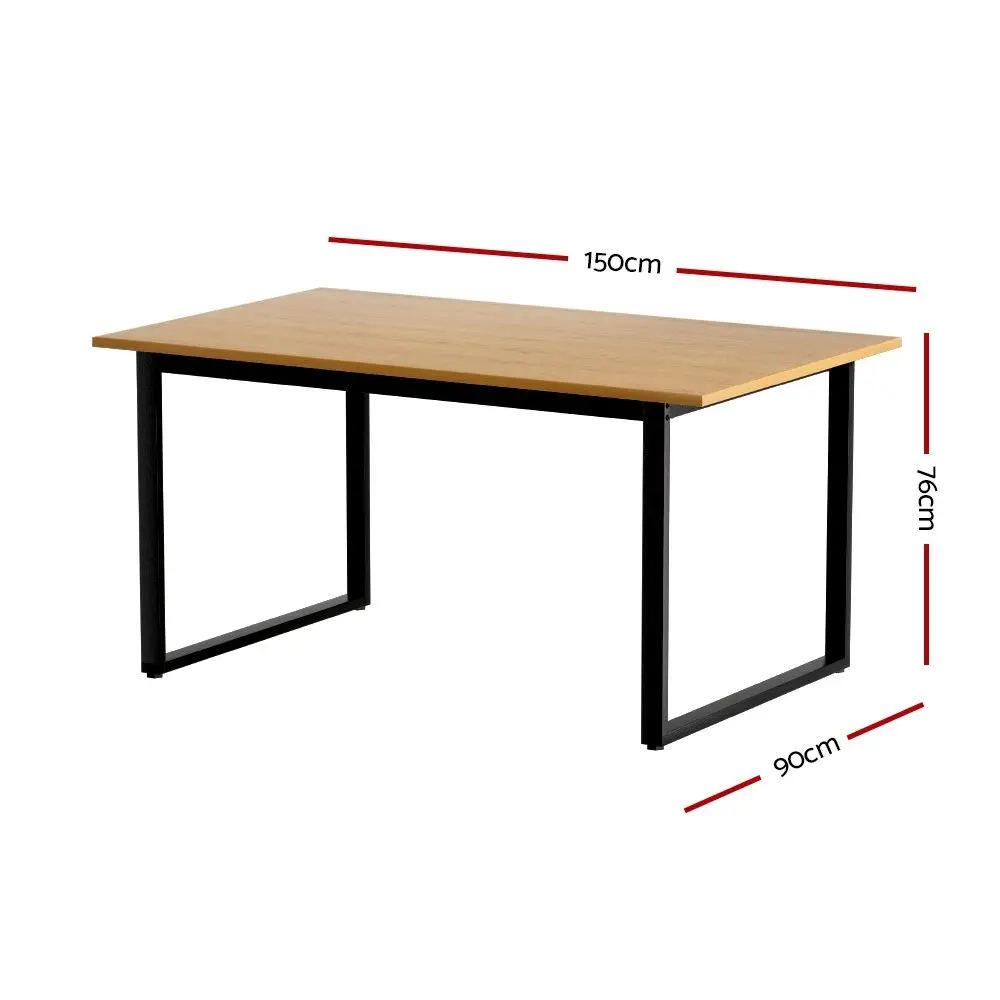 Artiss Dining Table 6 Seater Rectangular Wooden Table 150CM