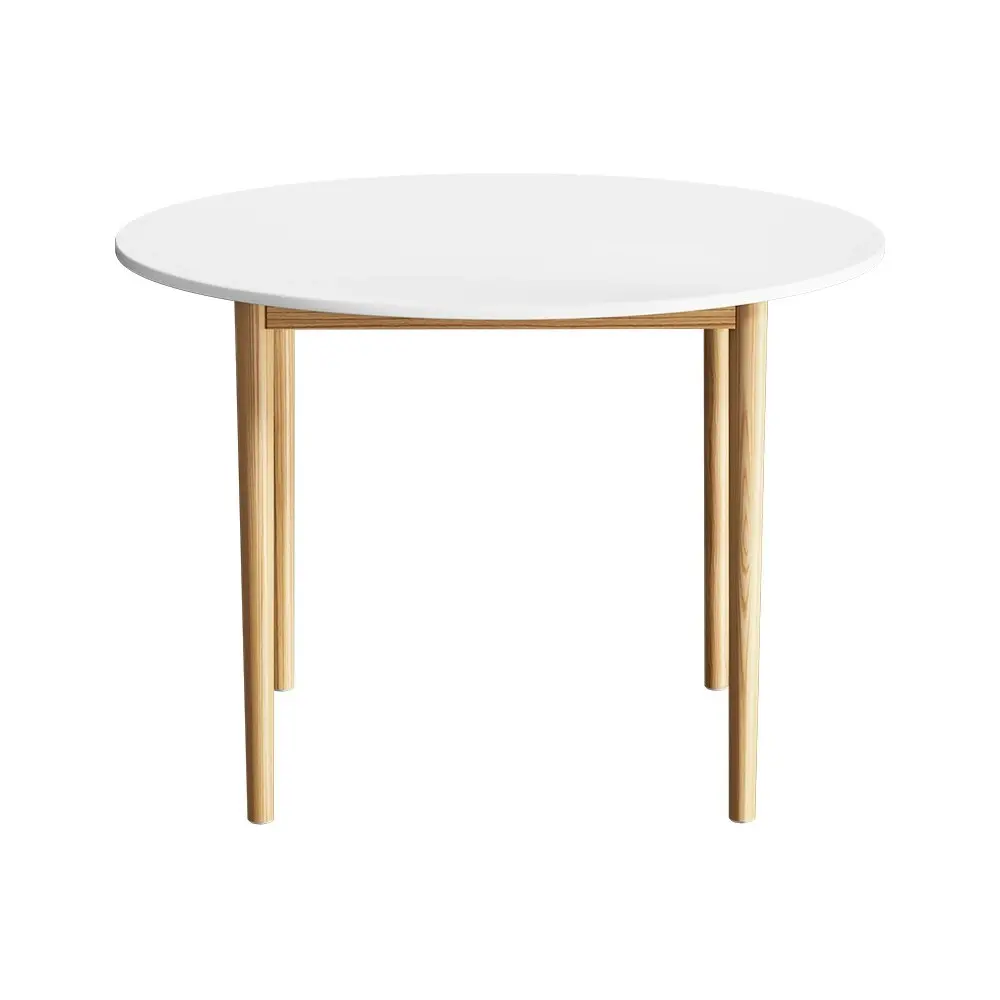 Artiss Dining Table Round White 108CM Diameter Demi