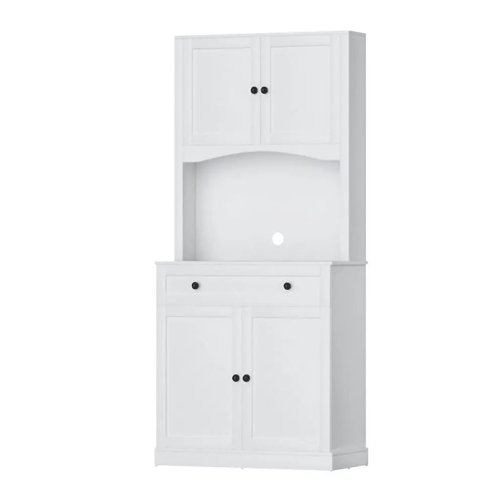 Artiss Buffet Sideboard Hutch Cabinet - BEINI White