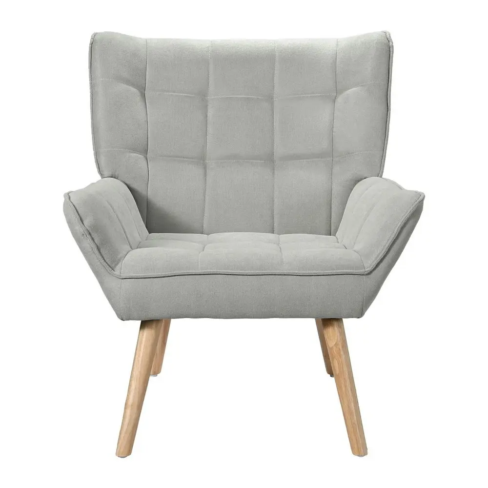 Artiss Armchair Grey Linen Fabric Cindy