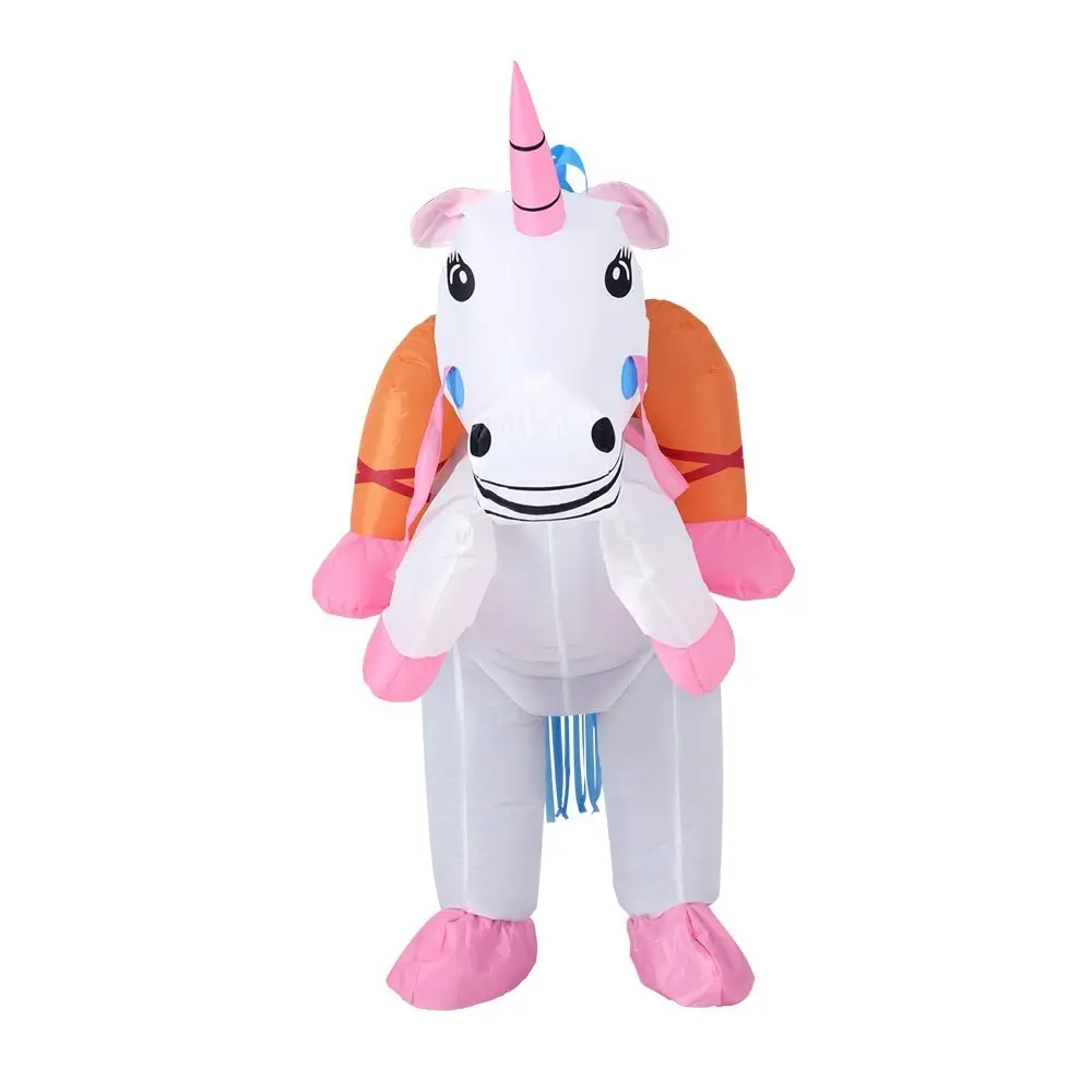 Inflatable Unicorn Costume Adult Suit Blow Up Party Fancy Dress Halloween Cosplay