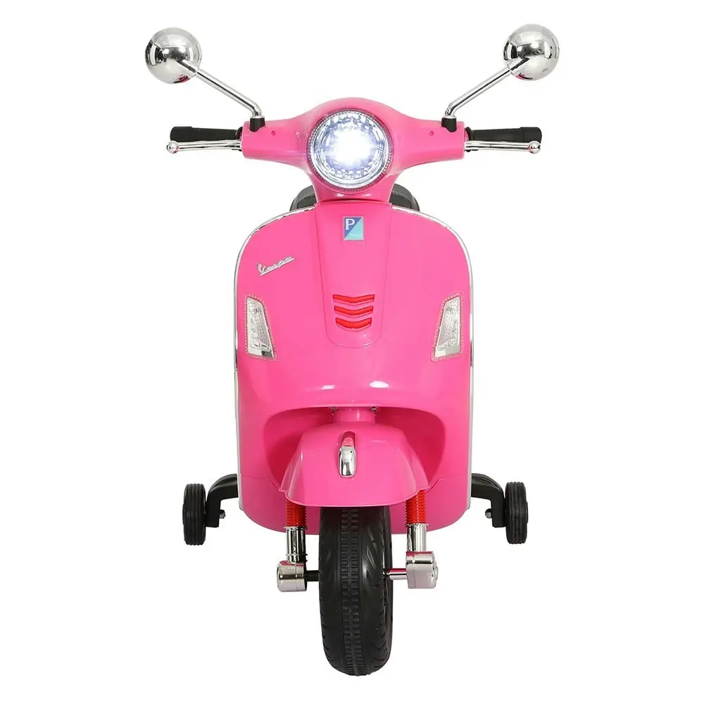 Kids Electric Ride On Car Motorcycle Motorbike Vespa Licensed GTS Pink