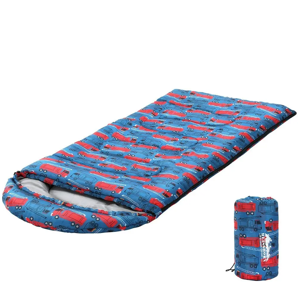 Weisshorn Sleeping Bag Kids Single 180cm Thermal Camping Hiking Blue