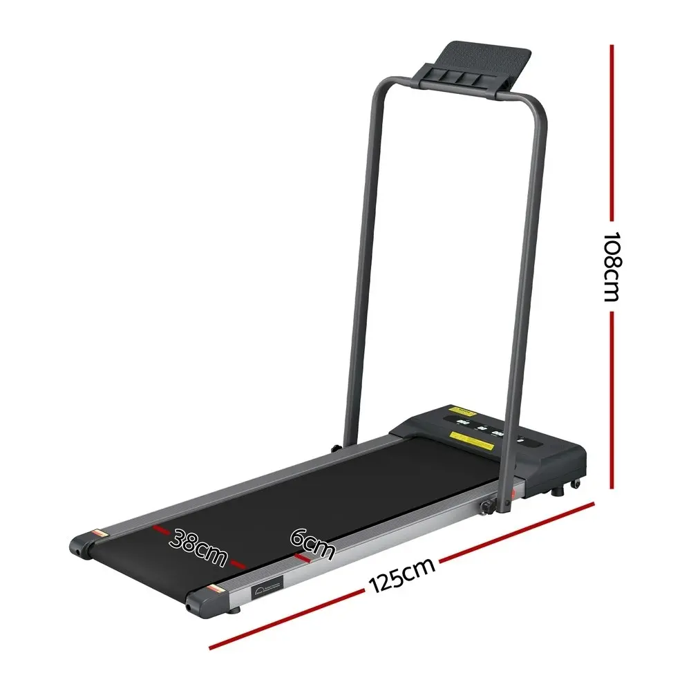 Everfit Treadmill Electric Walking Pad Under Desk Home Gym Fitness 380mm Grey