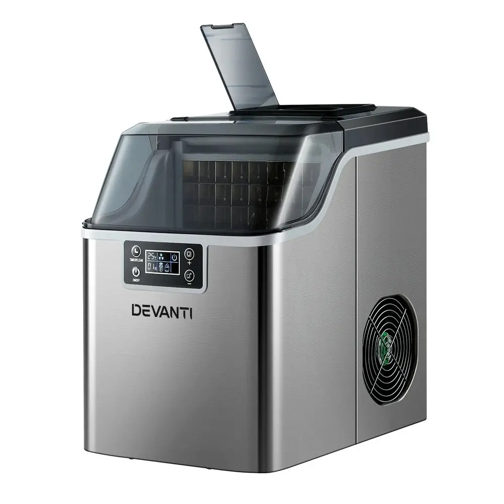 Devanti 20kg Ice Maker Machine Stainless Steel