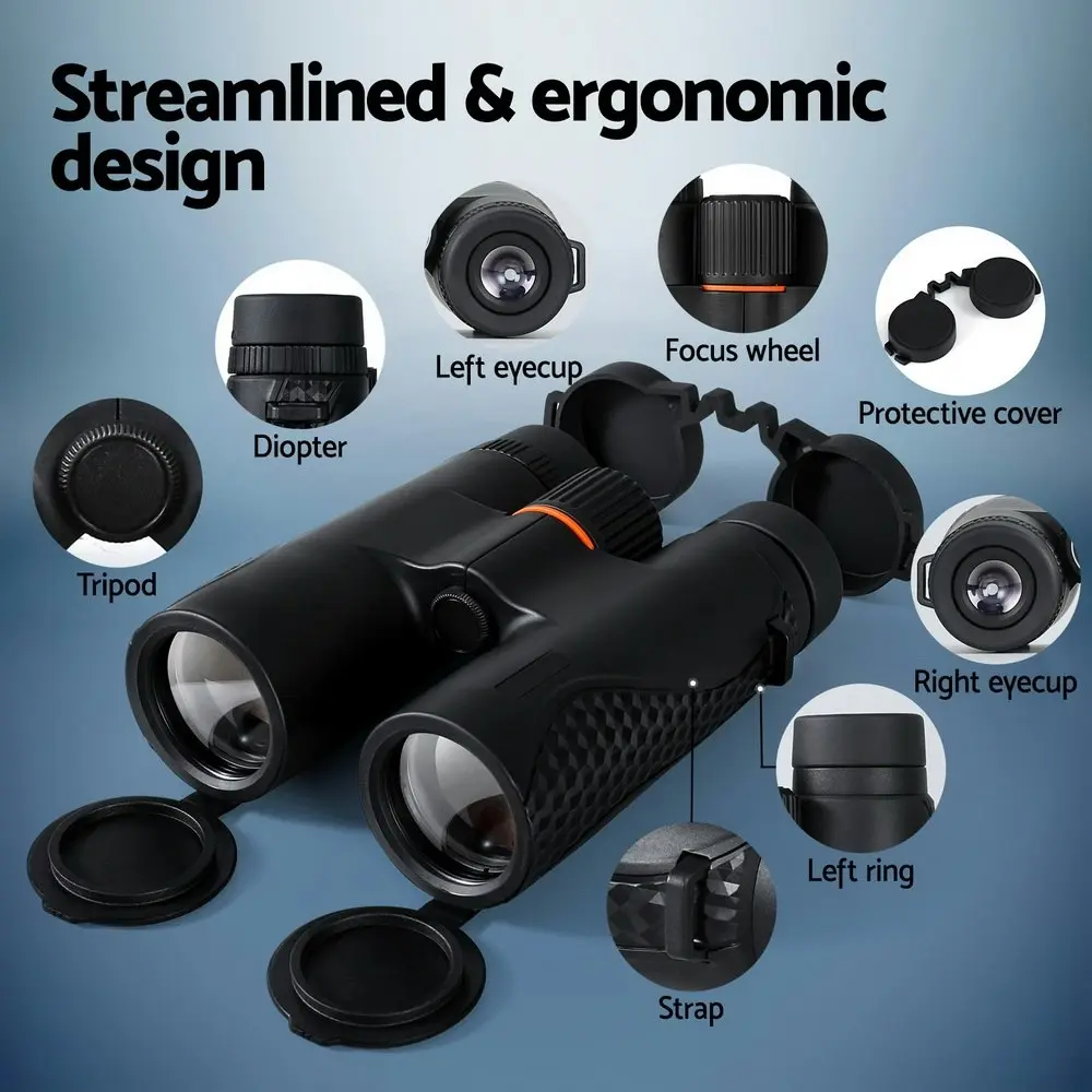 12X50 HD Zoom Optical Binoculars Telescope Portable Camping Live Concert