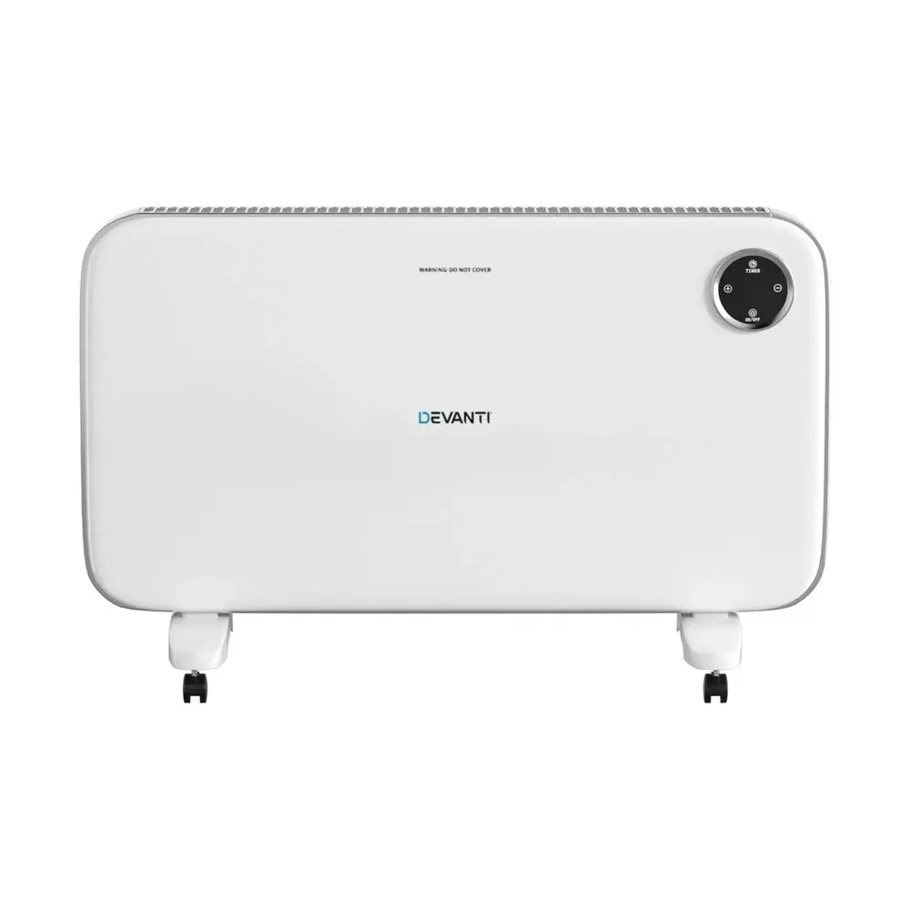 Devanti Electric Convection Heater Panel White 2000W