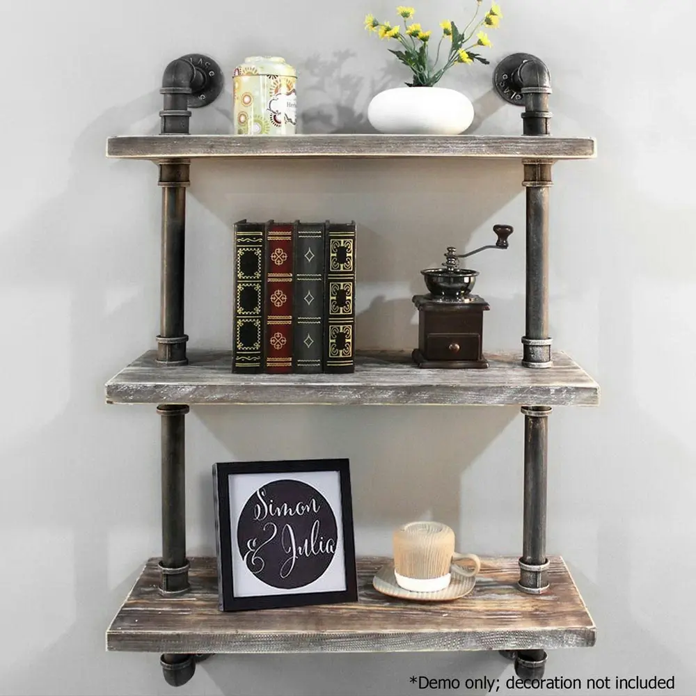 Artiss Floating DIY Pipe Shelf 3 Tiers - IRMA