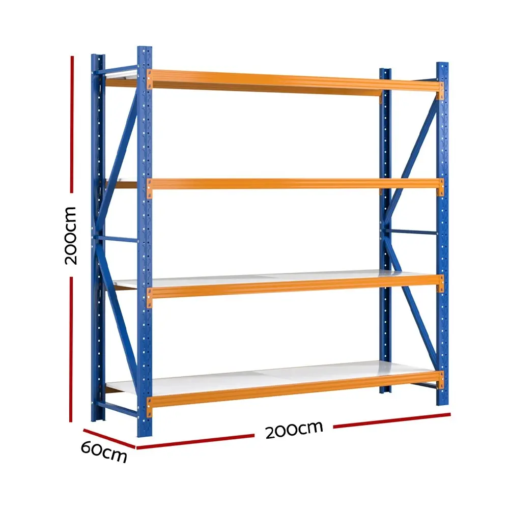 Giantz 2Mx2M Garage Shelving Warehouse Rack Storage Shelf Blue