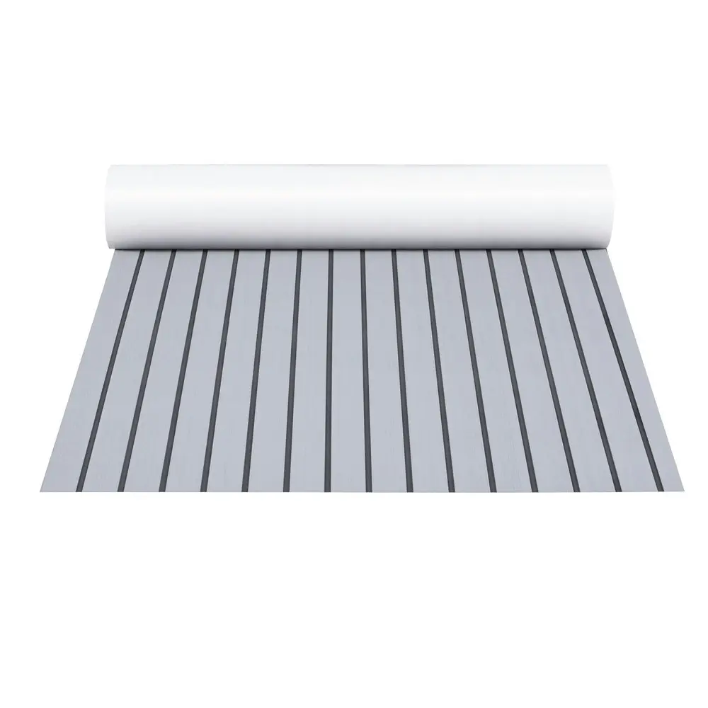 Seamanship EVA Foam Boat Flooring Mat Decking Sheet 240x90x0.6cm Light Grey