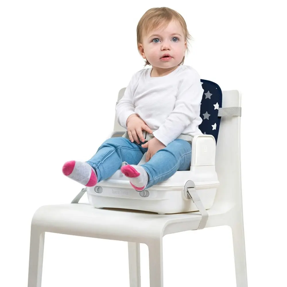 Benbat YummiGo2 3 in 1 Feed & Go Booster/Storage Case Baby/Kids High Chair Navy