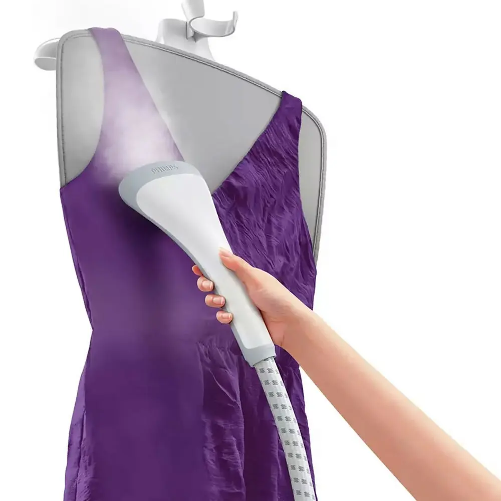 Philips GC488/60 EasyTouch 1800W Garment Steamer Compact Clothes Ironing WHT/GLD