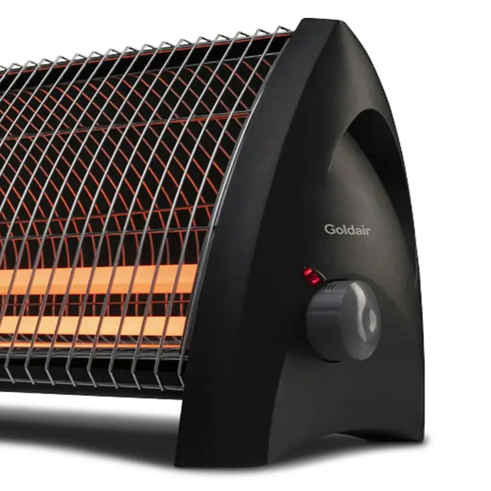 Goldair 57cm 2400W 3 Bar Radiant Heater Home/Room/Lounge Heating Charcoal