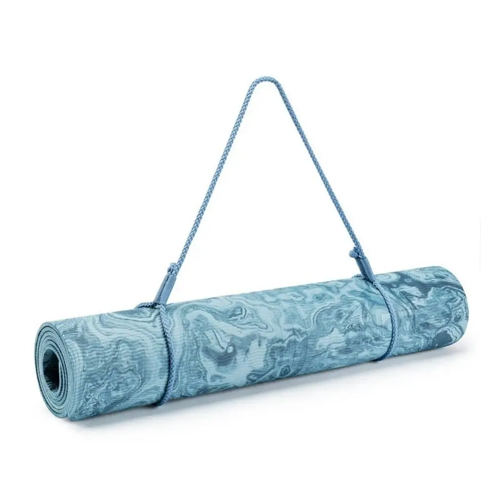 Adidas Premium 5mm Camo Sports Home/Gym Fitness Exercise Yoga Mat Raw Steel Blue