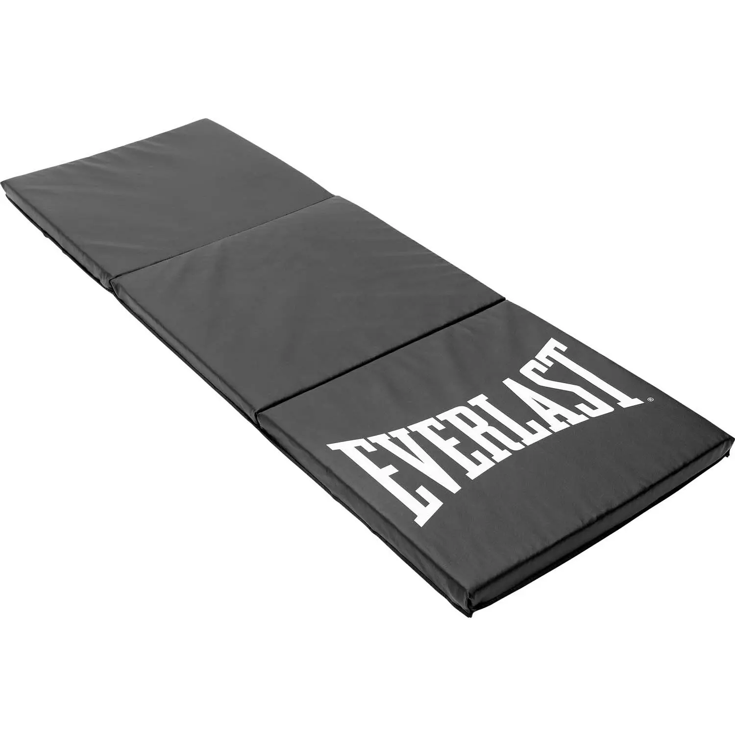 Everlast Foldable Thick Non Slip Gym Mat Workout Yoga Exercise Black 180x60cm