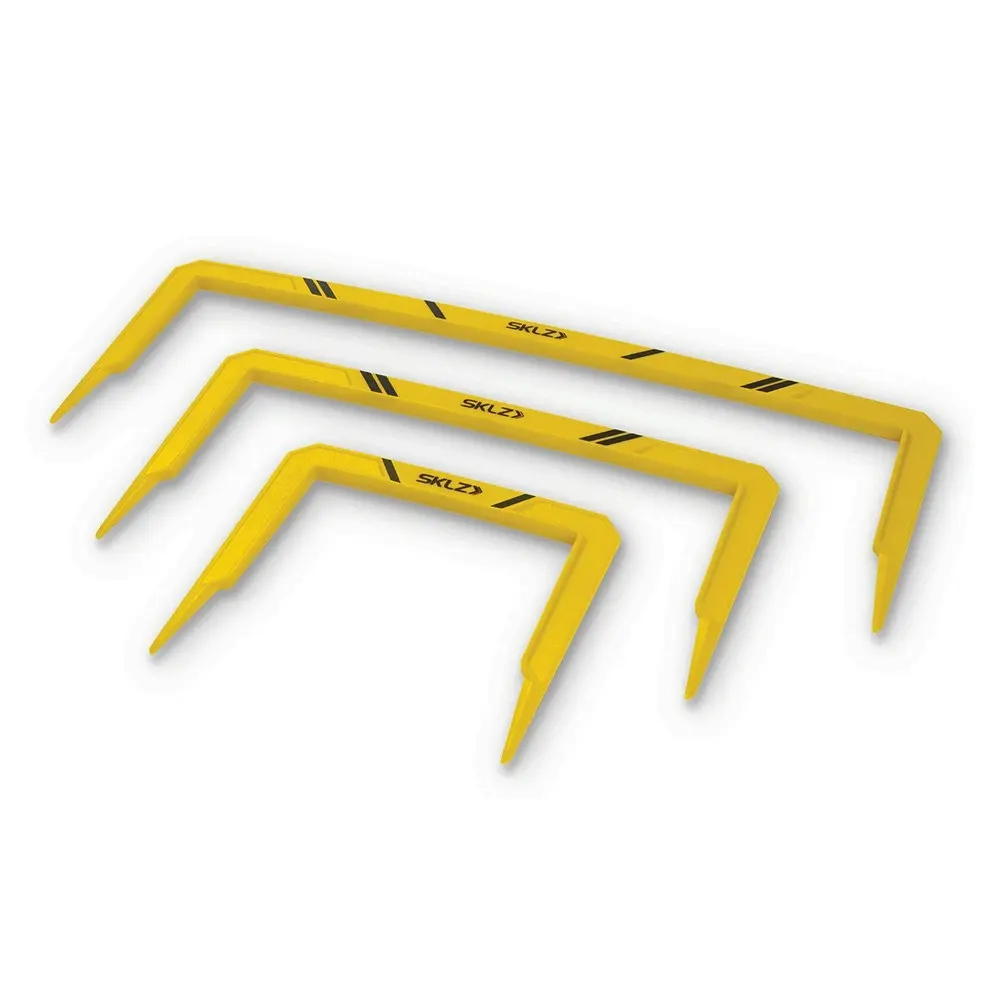 3pc SKLZ 4/8/12in Size Golf Accuracy Training Putt Path Marking Gate Stand YLW