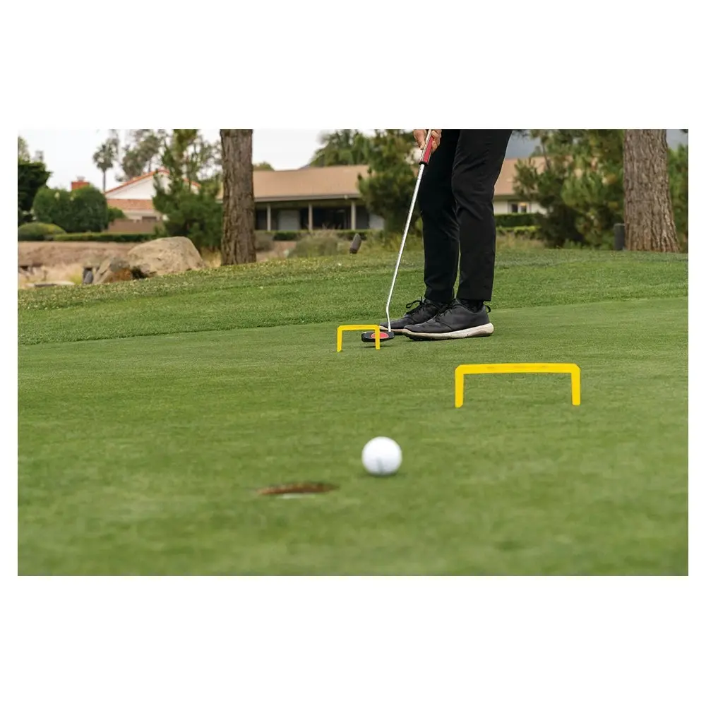 3pc SKLZ 4/8/12in Size Golf Accuracy Training Putt Path Marking Gate Stand YLW