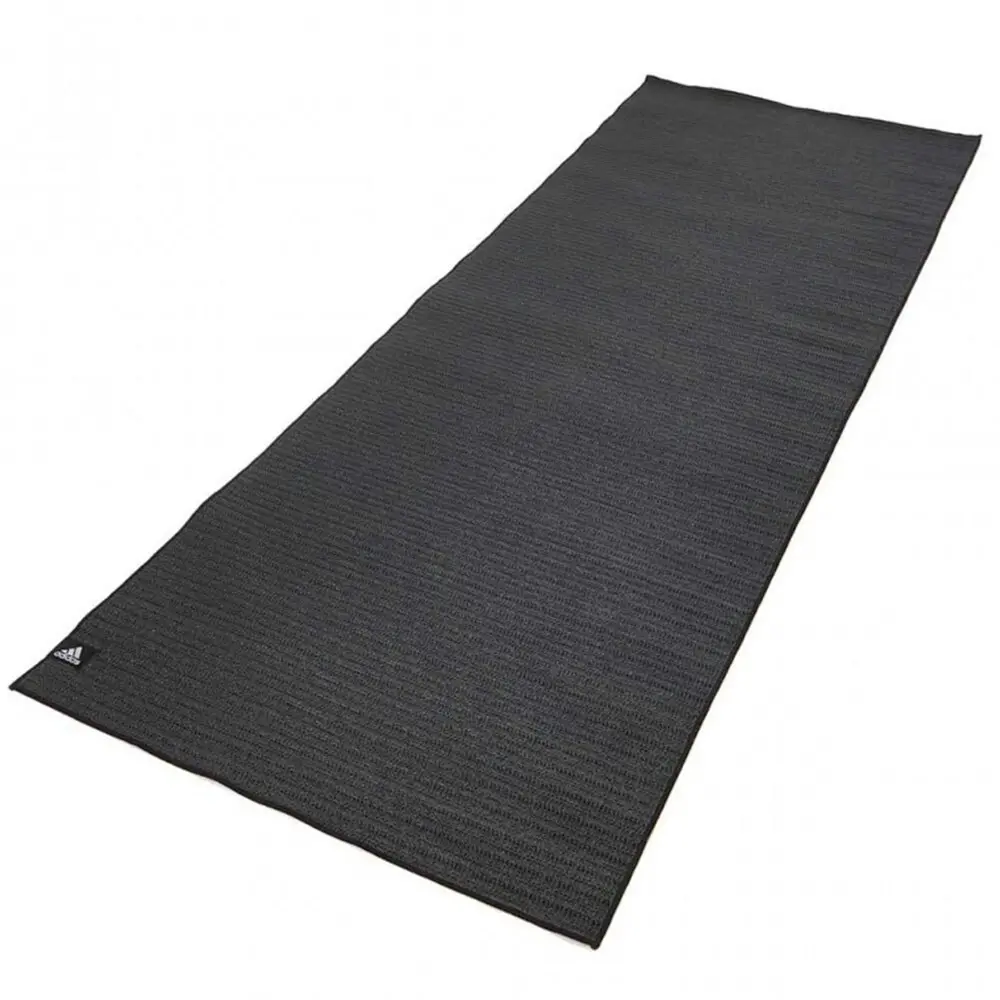 Adidas 2mm Non-Slip Lightweight/Rollable/Portable Hot Yoga Towelling Mat Black