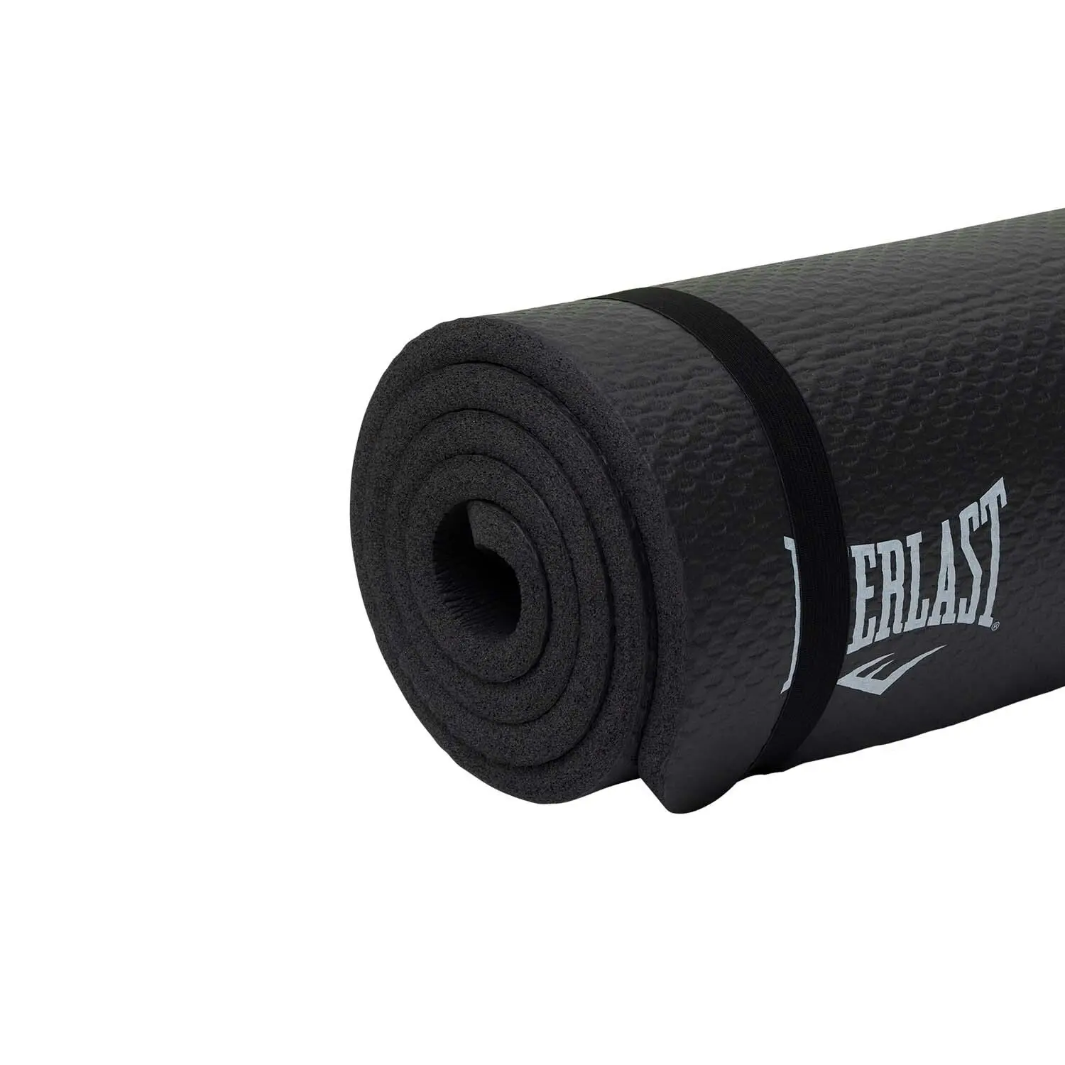 Everlast Gym Thick Non Slip Exercise Mat Workout Fitness Yoga Black 183x61cm