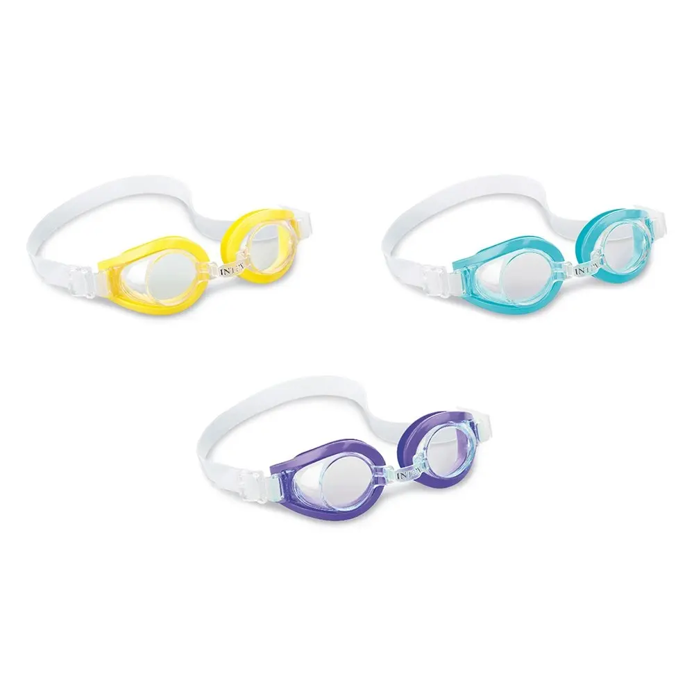 4x Intex Play Kids/Children Swimming/Beach Eye Goggles Swim Eyewear 3-10y Assort