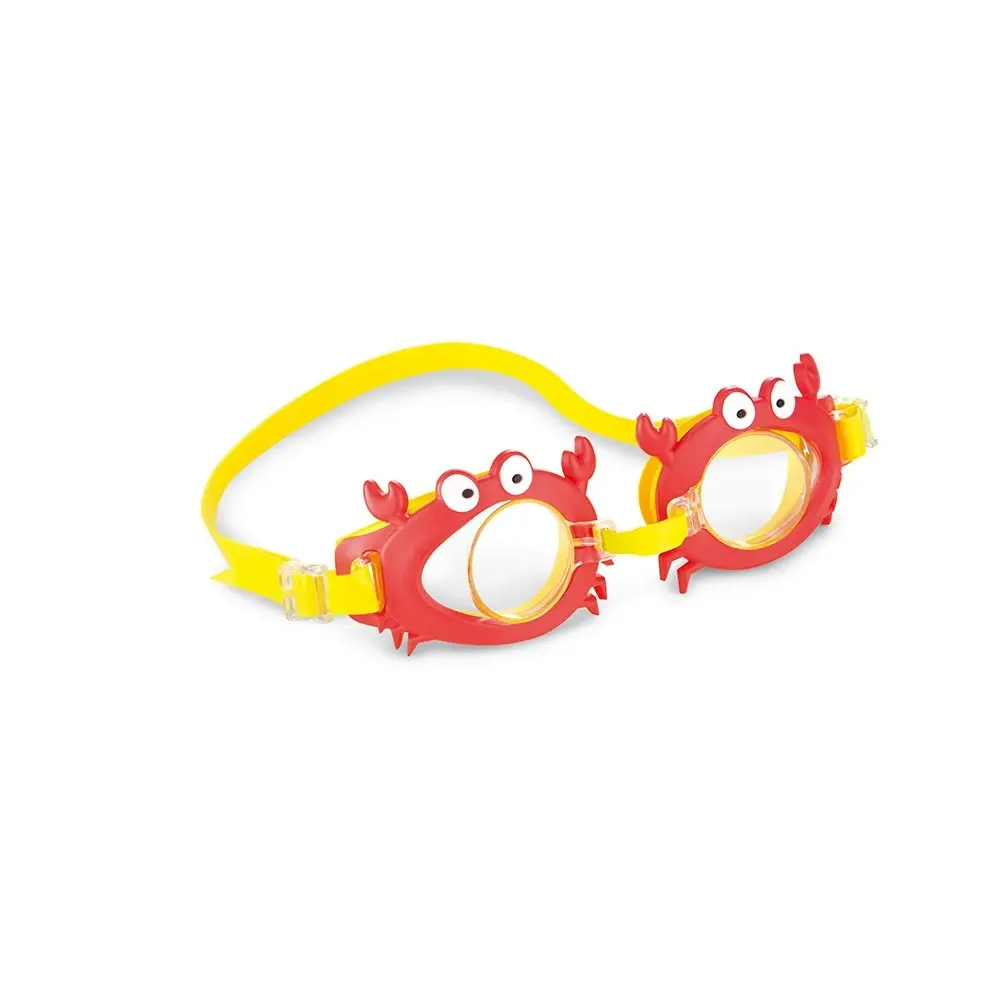 2x Intex Aquaflow Play Baby/Kids Fun Swimming Goggles Adjustable Silicone Asst