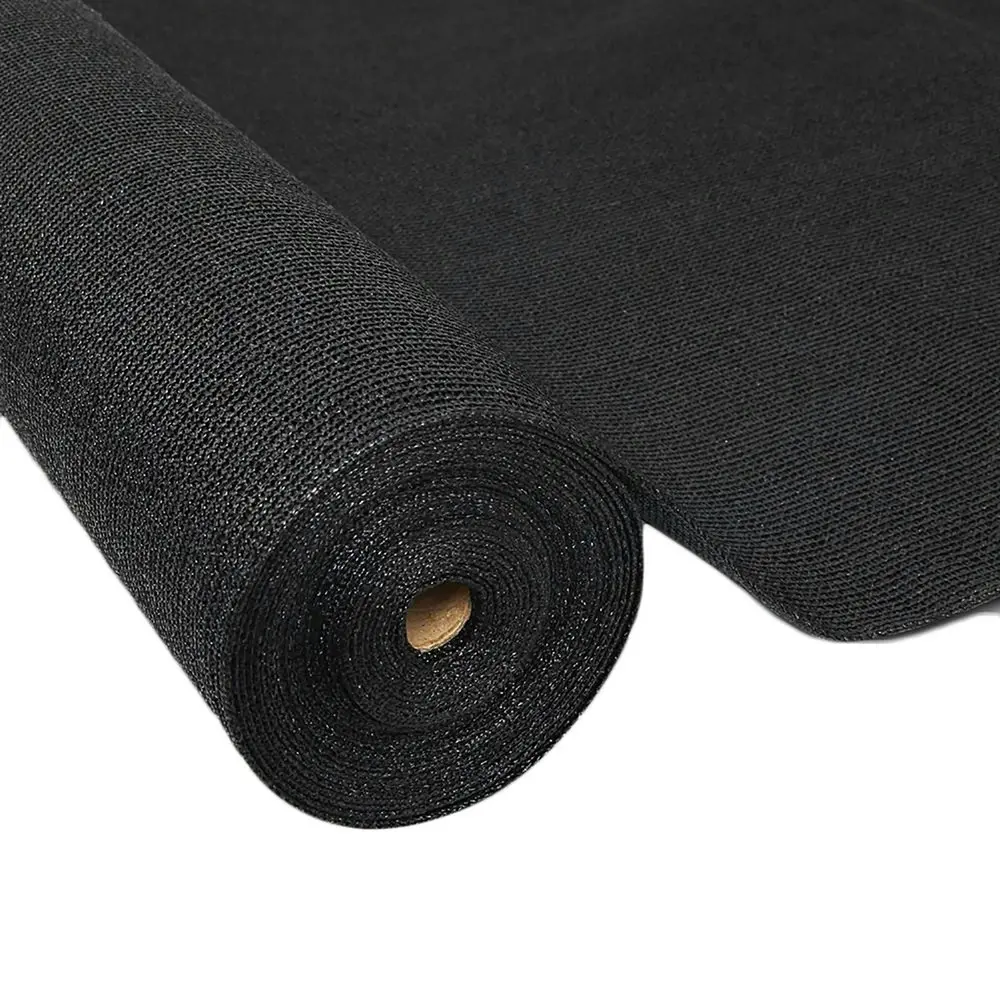 Instahut 90% Shade Cloth 1.83x20m Shadecloth Sail Heavy Duty Black