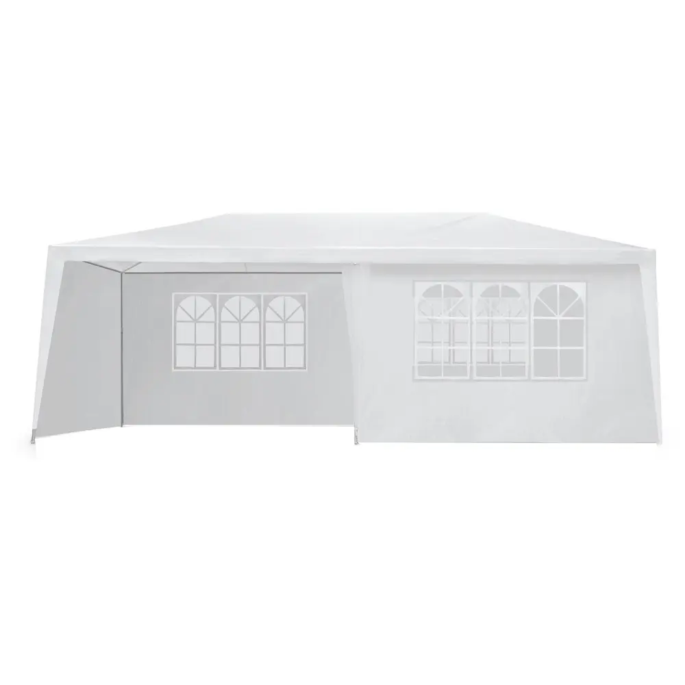 Instahut Gazebo 3x6m Marquee Wedding Party Tent Outdoor Camping Side Wall Canopy 6 Panel White