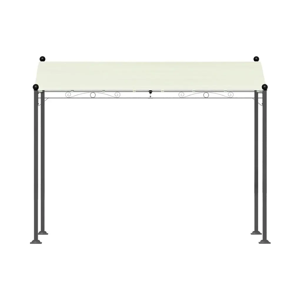 Instahut Gazebo Marquee 3m Outdoor Event Wedding Tent Camping Party Shade Iron Art Canopy Beige