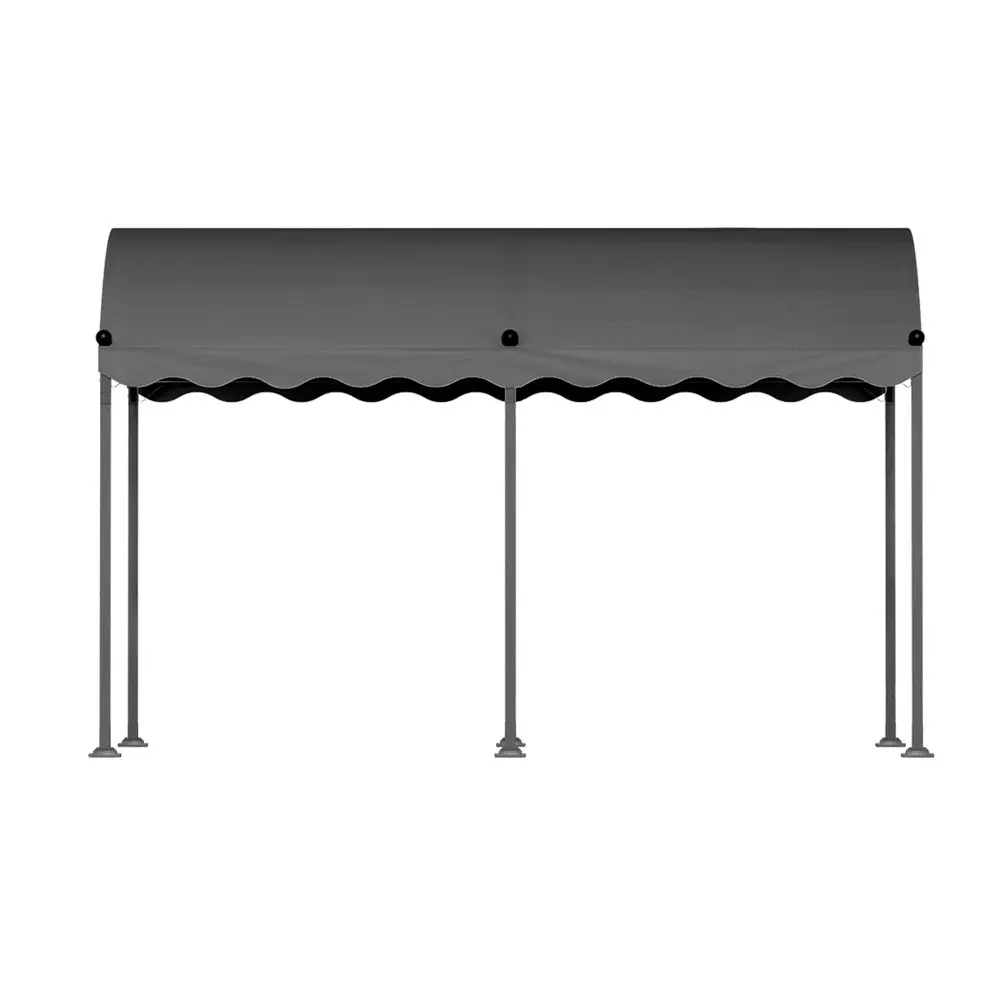 Instahut Gazebo Marquee 4x3m Outdoor Event Wedding Tent Camping Party Shade Iron Art Canopy Grey