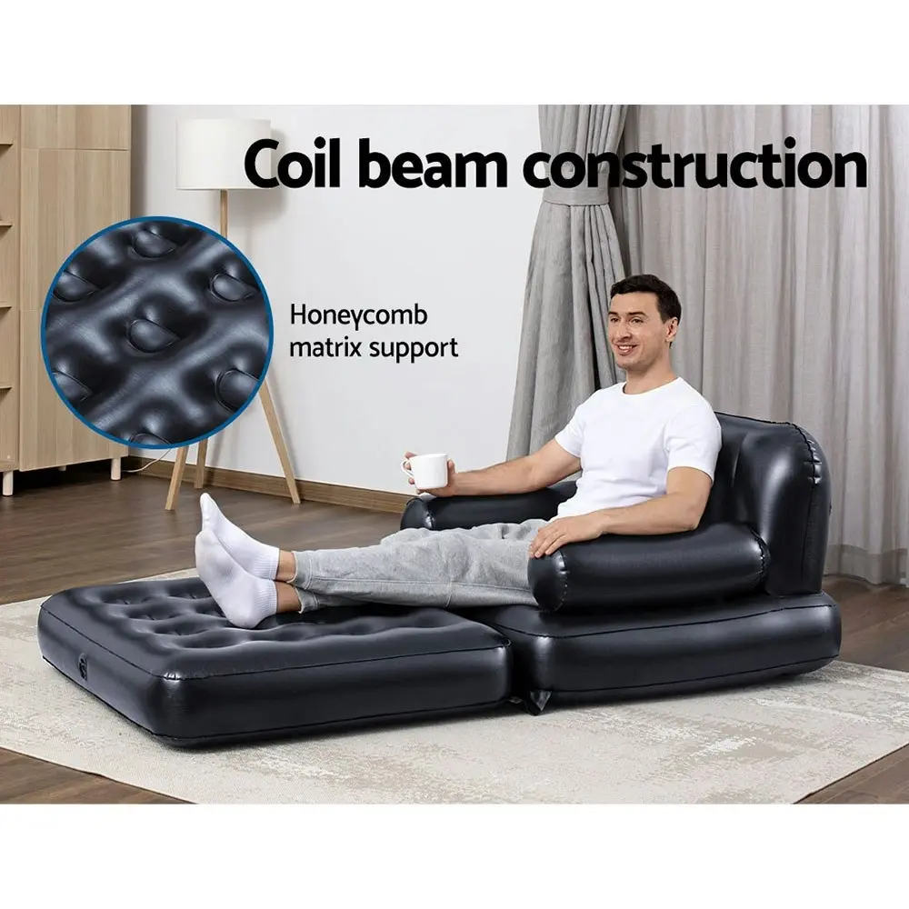 Bestway Inflatable Air Chair Seat Couch Lazy Sofa Lounge Bed Black