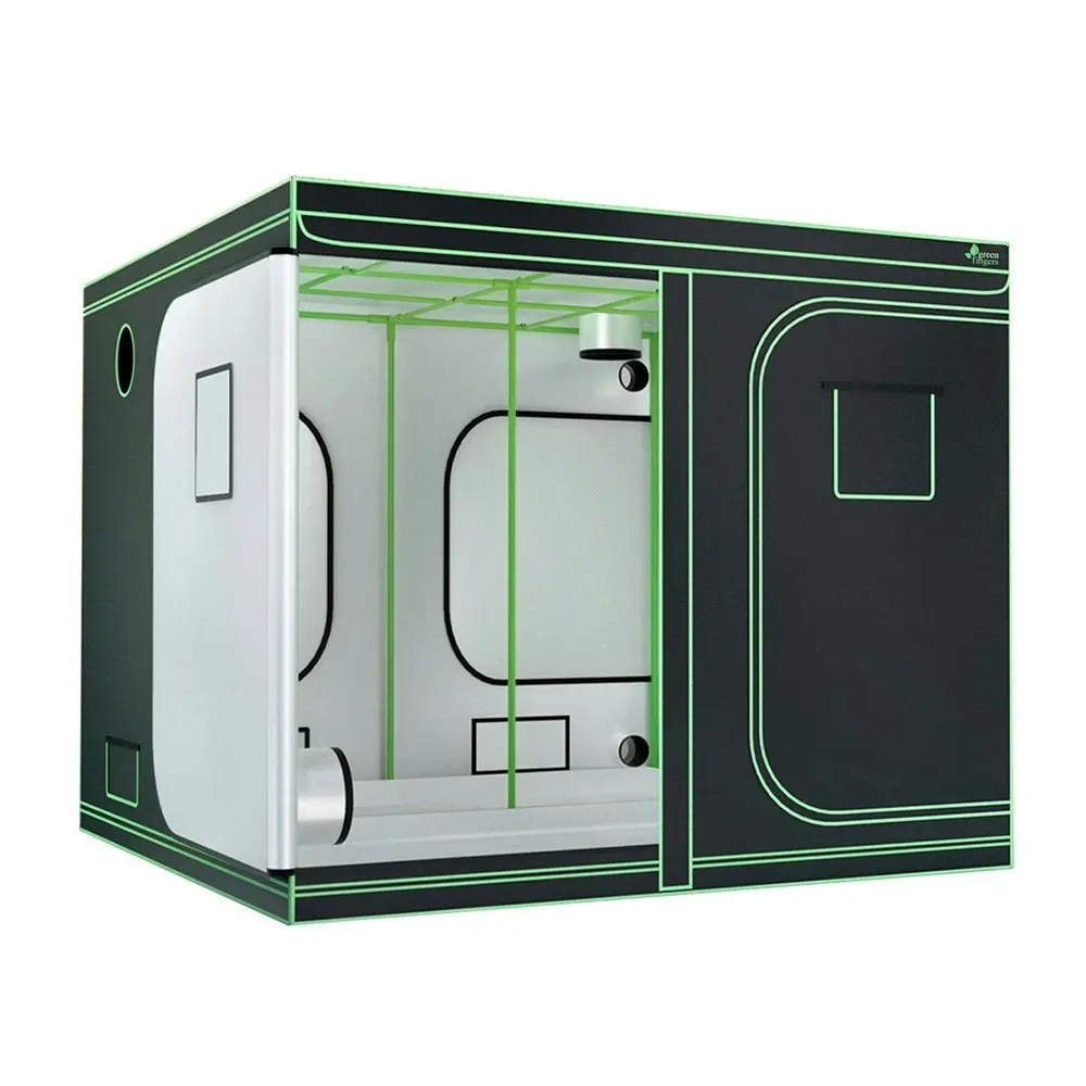 Greenfingers Grow Tent Kits 240x240x200cm Hydroponics Indoor Grow System Black