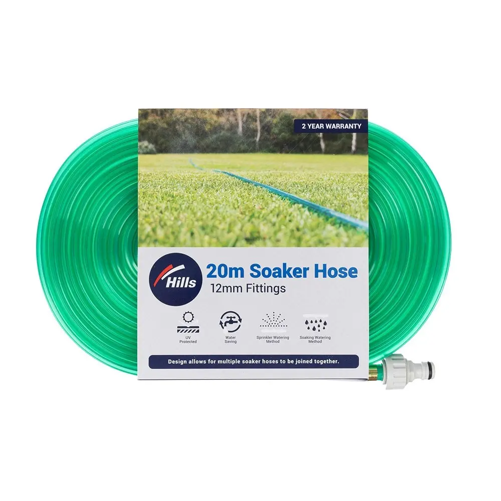 Hills Soaker Sprinker Perforated Lawn/Plant Watering Hose 20M UV Protected