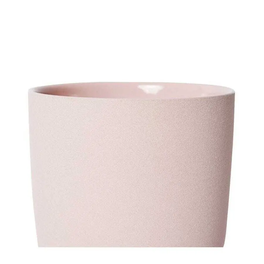 E Style Piper 23cm Ceramic Plant Pot Home Decorative Planter Round Pink