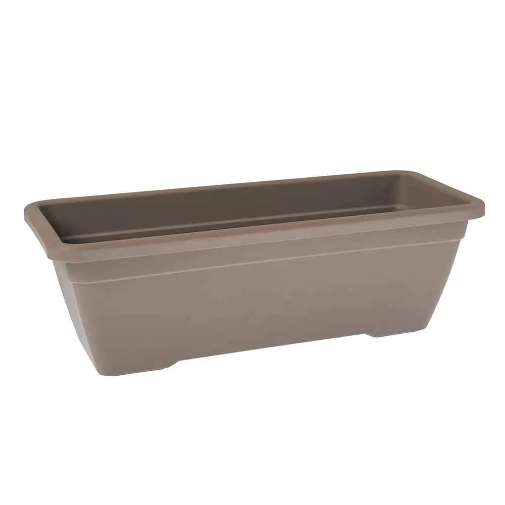 2x Artevasi Venezia 50x16.3cm Plastic Indoor/Outdoor Planter Box Taupe