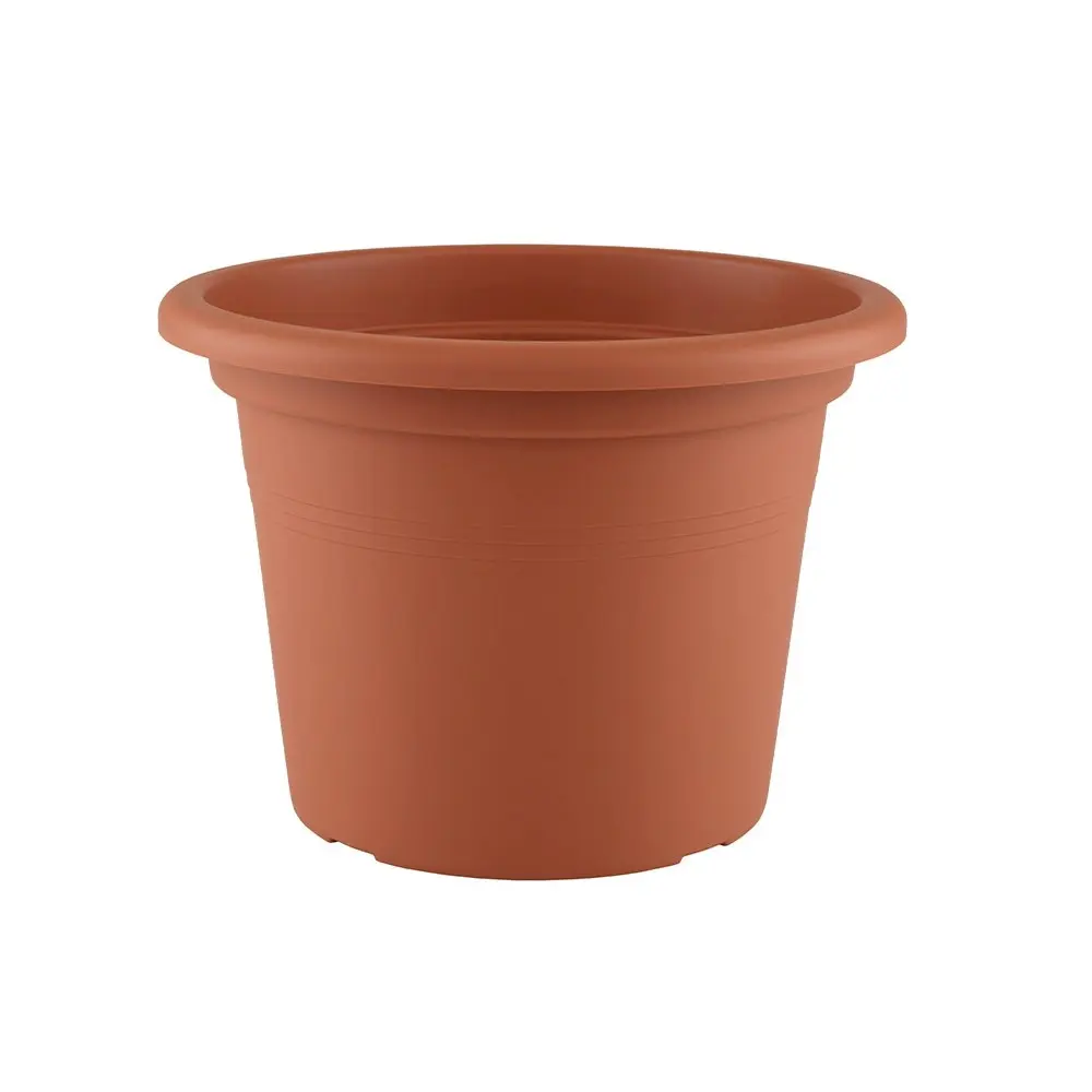 2x Artevasi Cilindro Plastic Indoor/Outdoor Garden Pot 35x24.9cm Terracotta