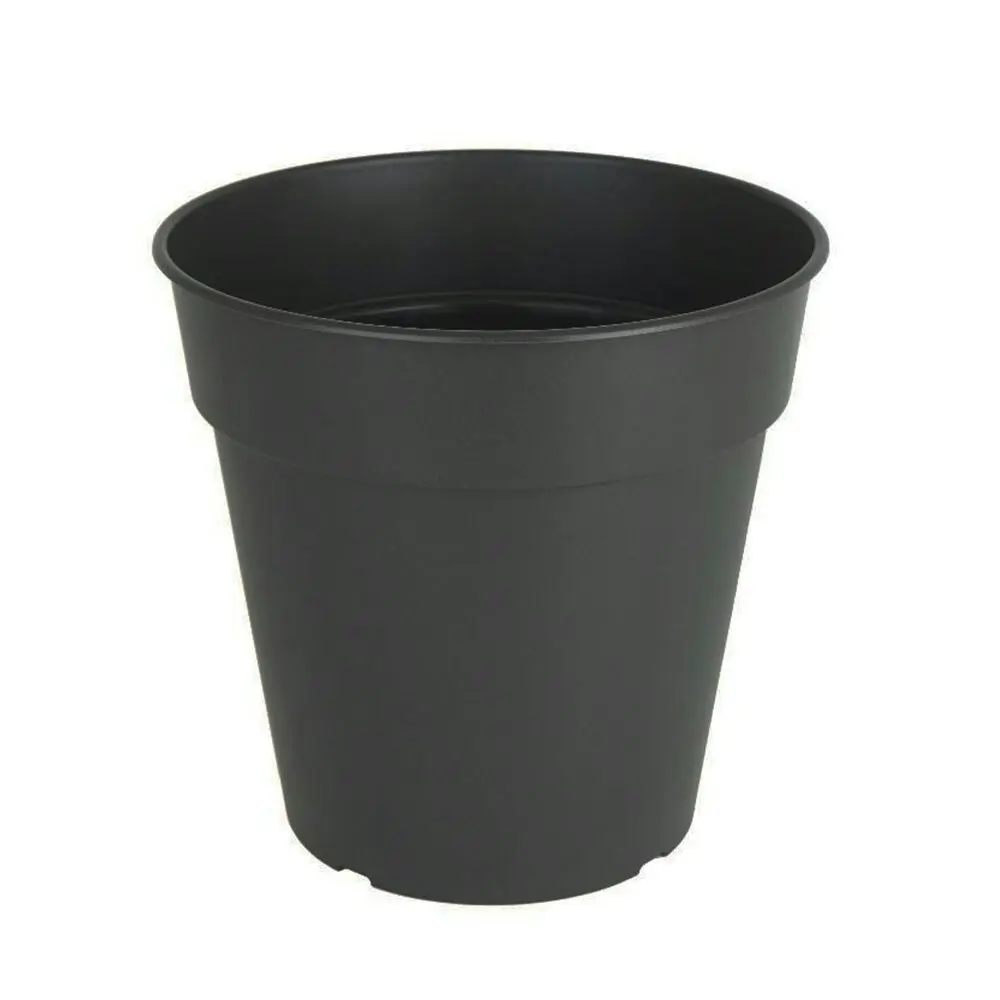 3x Artevasi Madagascar Plastic Indoor/Outdoor Garden Pot 30x28.5cm Anthracite