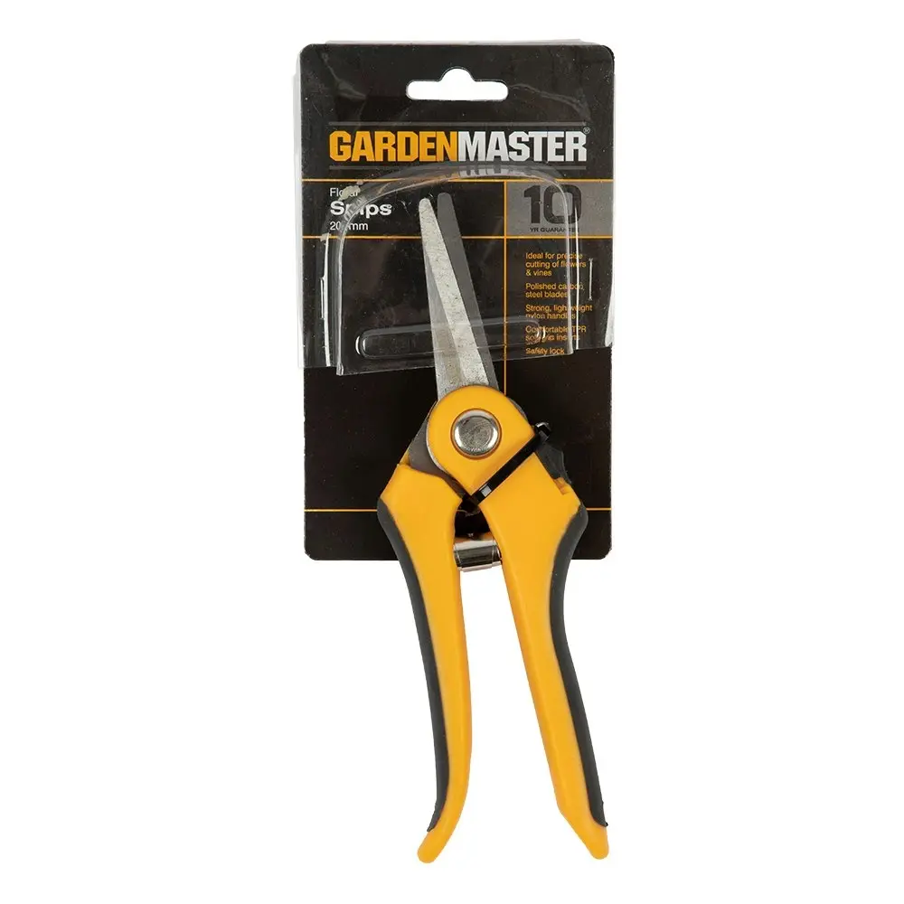 Gardenmaster Floral Snips Precision Flower Cutting/Pruning Tool Yellow/Black