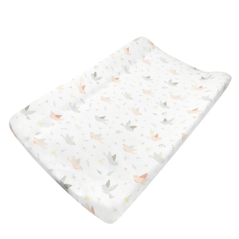 Living Textiles Baby/Newborn Nursery Cotton Change Pad Cover & Liner Ava Birds