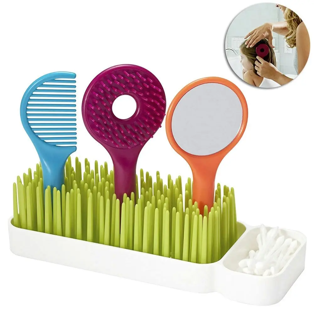 Boon Spiff Baby/Toddler Grooming Kit w/ Brush/Comb/Mirror Caddy Holder Kids Set