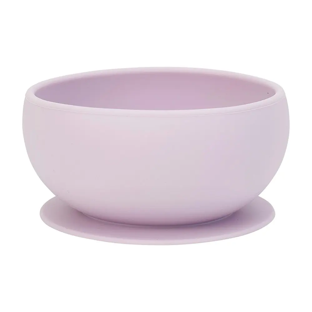 2x Annabel Trends Baby/Kids Silicone Suction Food Feeding Bowl BPA Free 0+ Lilac