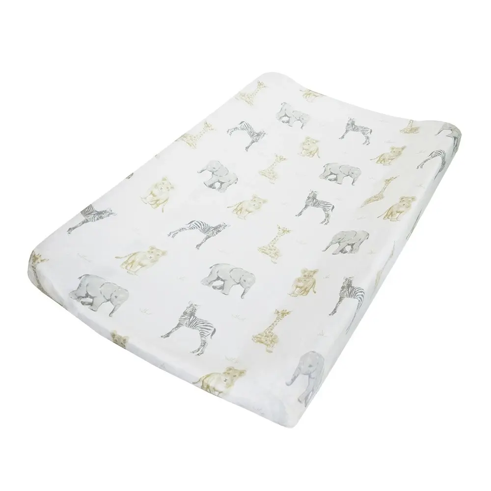 Living Textiles Baby Change Pad Nursery Cotton Cover & Liner Savanna Babies