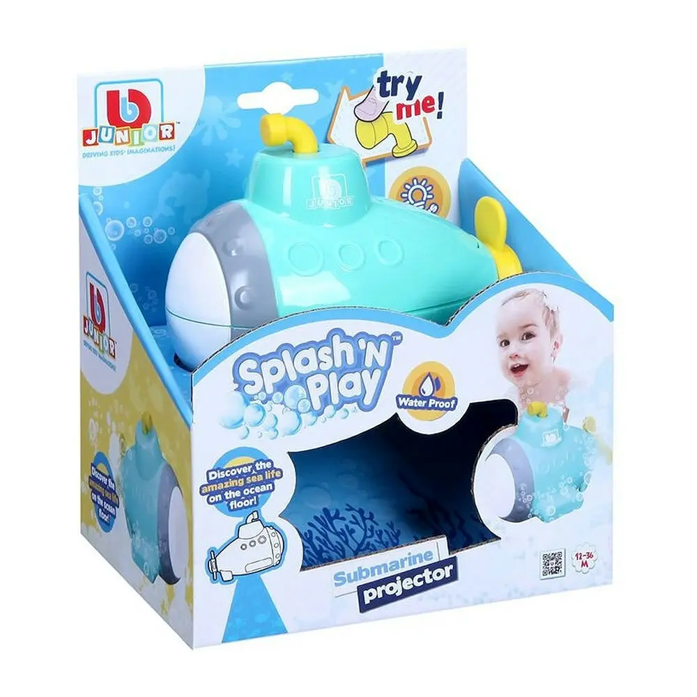 2PK BB Junior Splash N Play Submarine Projector Bath Water Float Toys for Baby