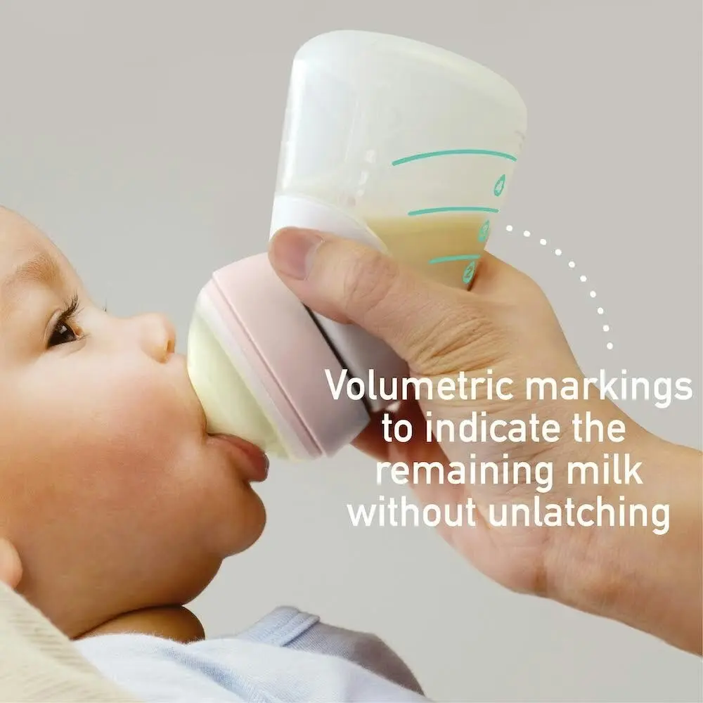 Marcus & Marcus Silicone Angled Feeding Pump Bottle & Breast Pump 120ml Green 0+