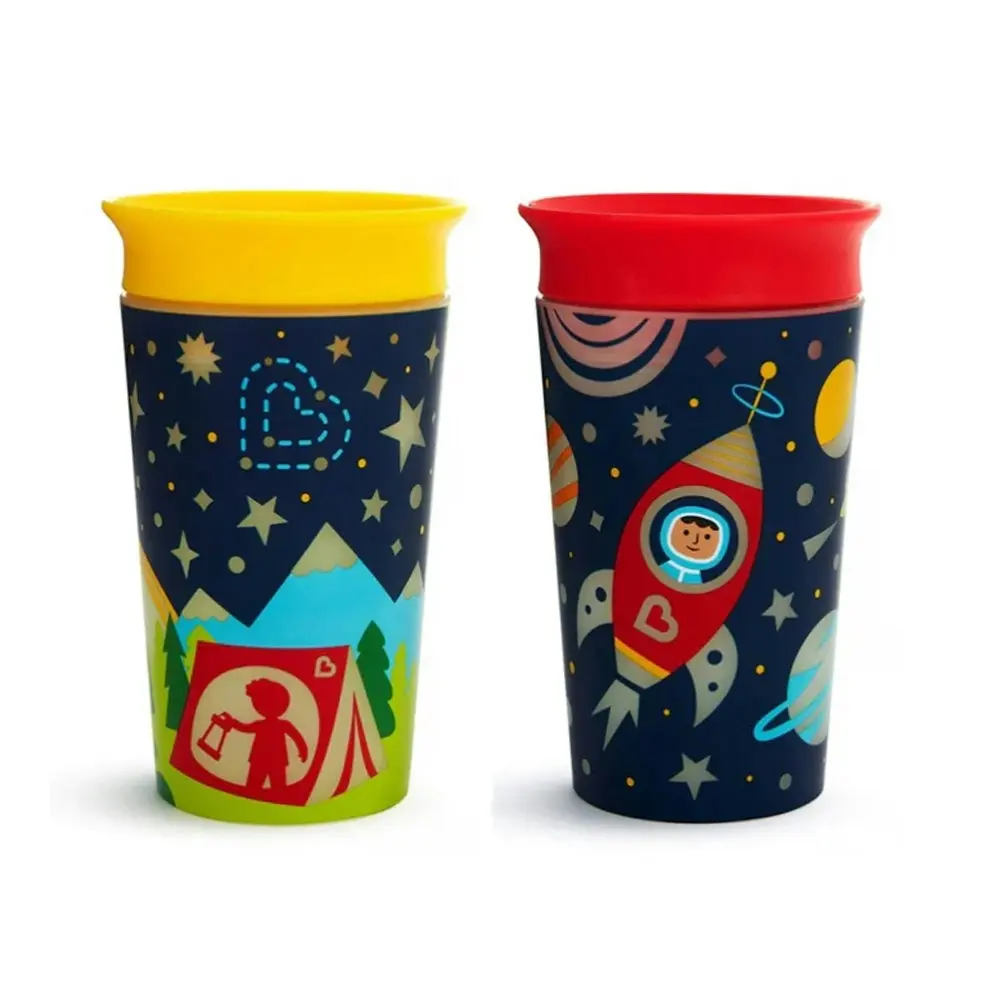 Munchkin 266ml Baby/Kids Miracle 360° Glow in the Dark Sippy Cup 36m+ Assort