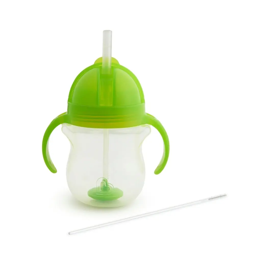 Munchkin 207ml Any Angle Baby/Toddler Weighted Straw Trainer Drink Cup 6m+ Asst.