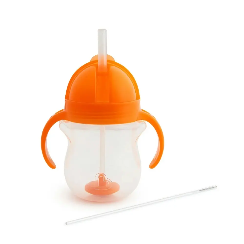 Munchkin 207ml Any Angle Baby/Toddler Weighted Straw Trainer Drink Cup 6m+ Asst.