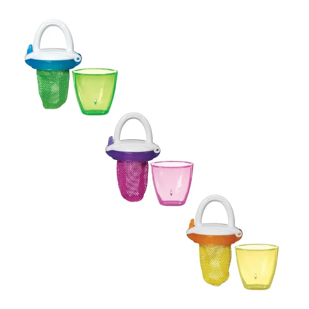 Munchkin Deluxe Fresh Baby/Toddler Food Feeder w/ Lid 6m+ Assorted 7.8x11.3cm