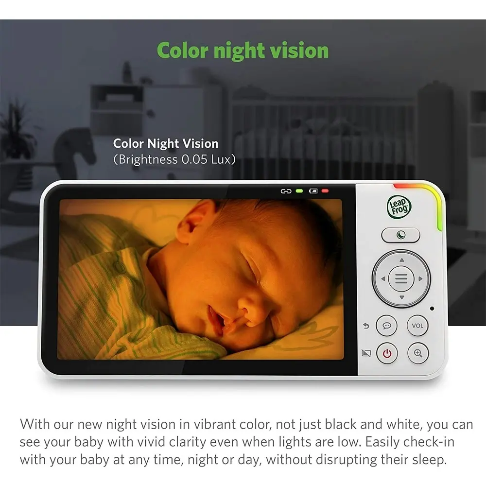 LeapFrog LF925HD 5in Wifi HD Video/Audio Camera Pan/Tilt Baby Monitor 360 Degree