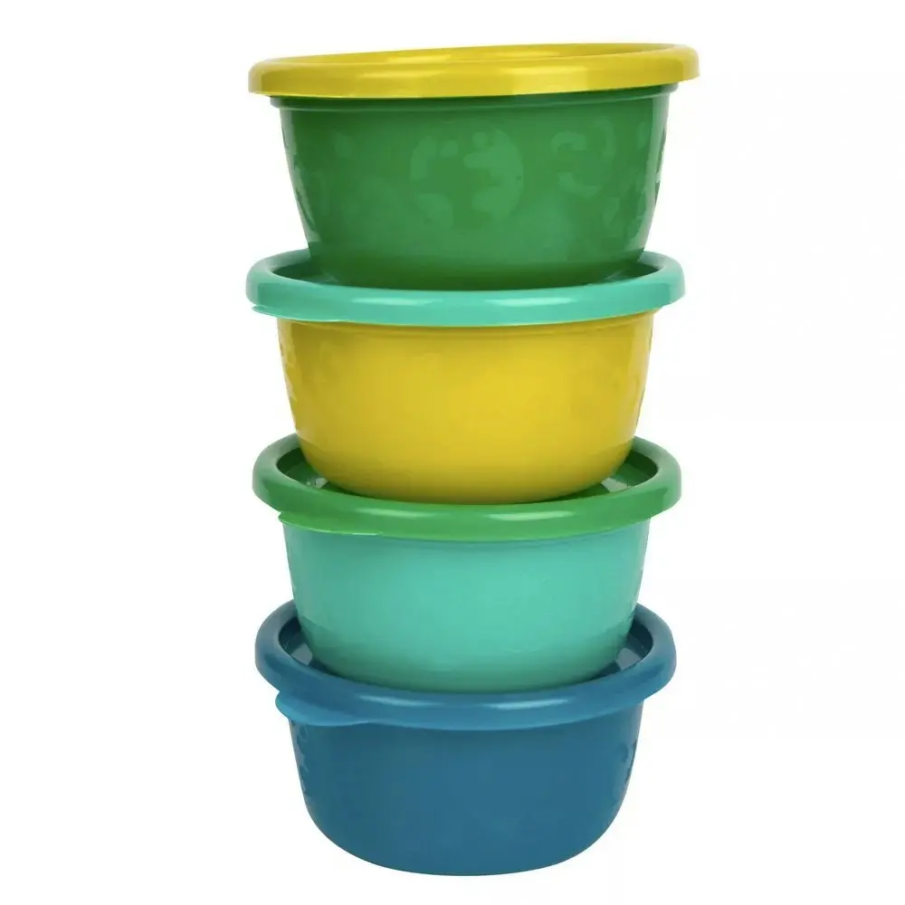 8pc Green Grown 8oz/236ml Toddler/Kids/Children's Eating Bowls 9m+ Assorted