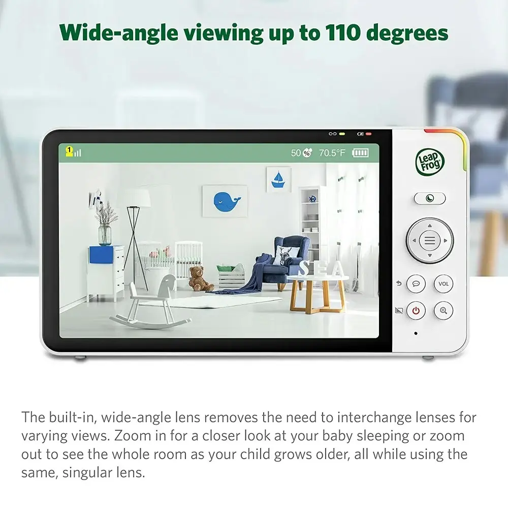 LeapFrog LF915HD 5in HD Video/Audio Pan & Tilt Camera Baby Monitor w/Night Light